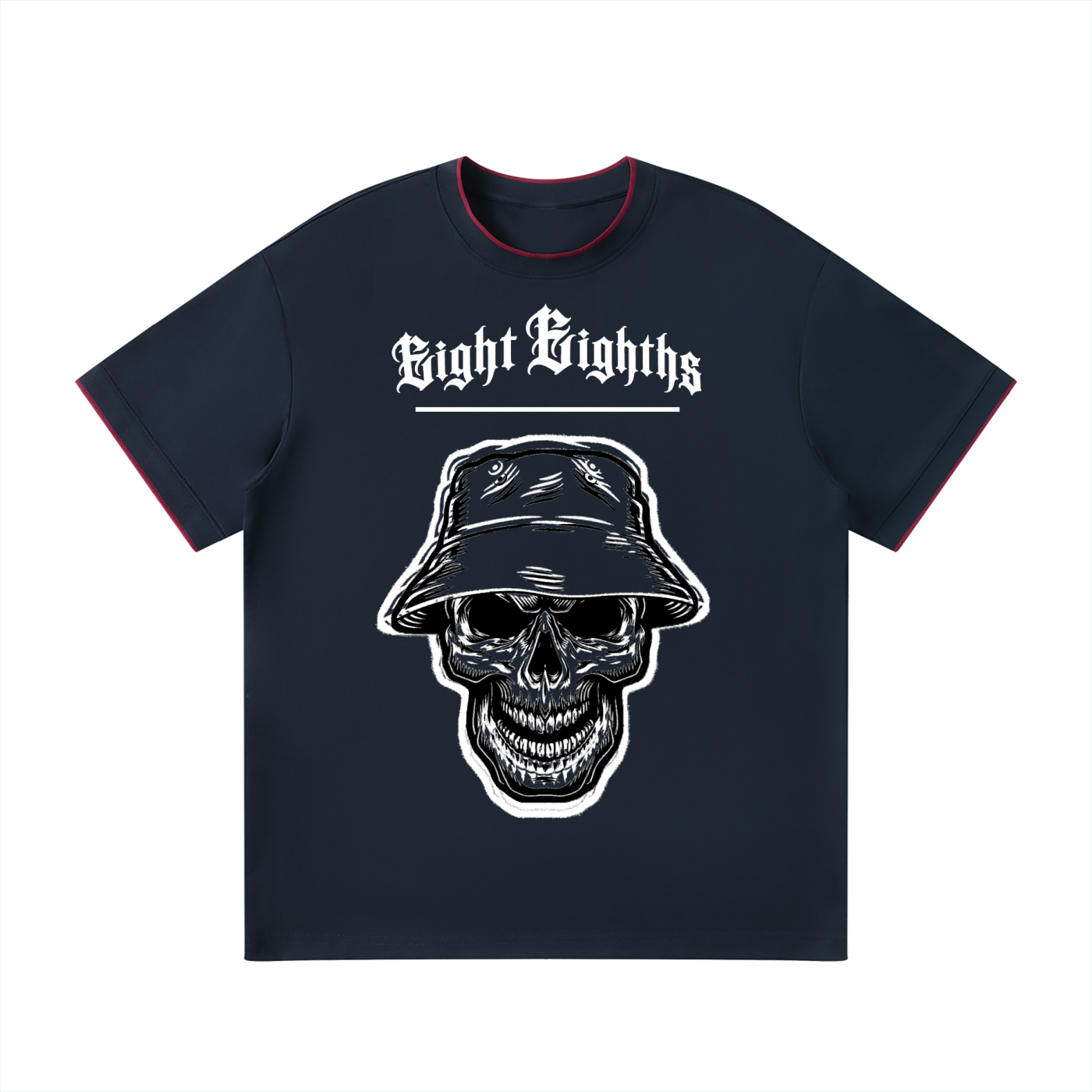 Eight Eighths Graph Tee — Dark