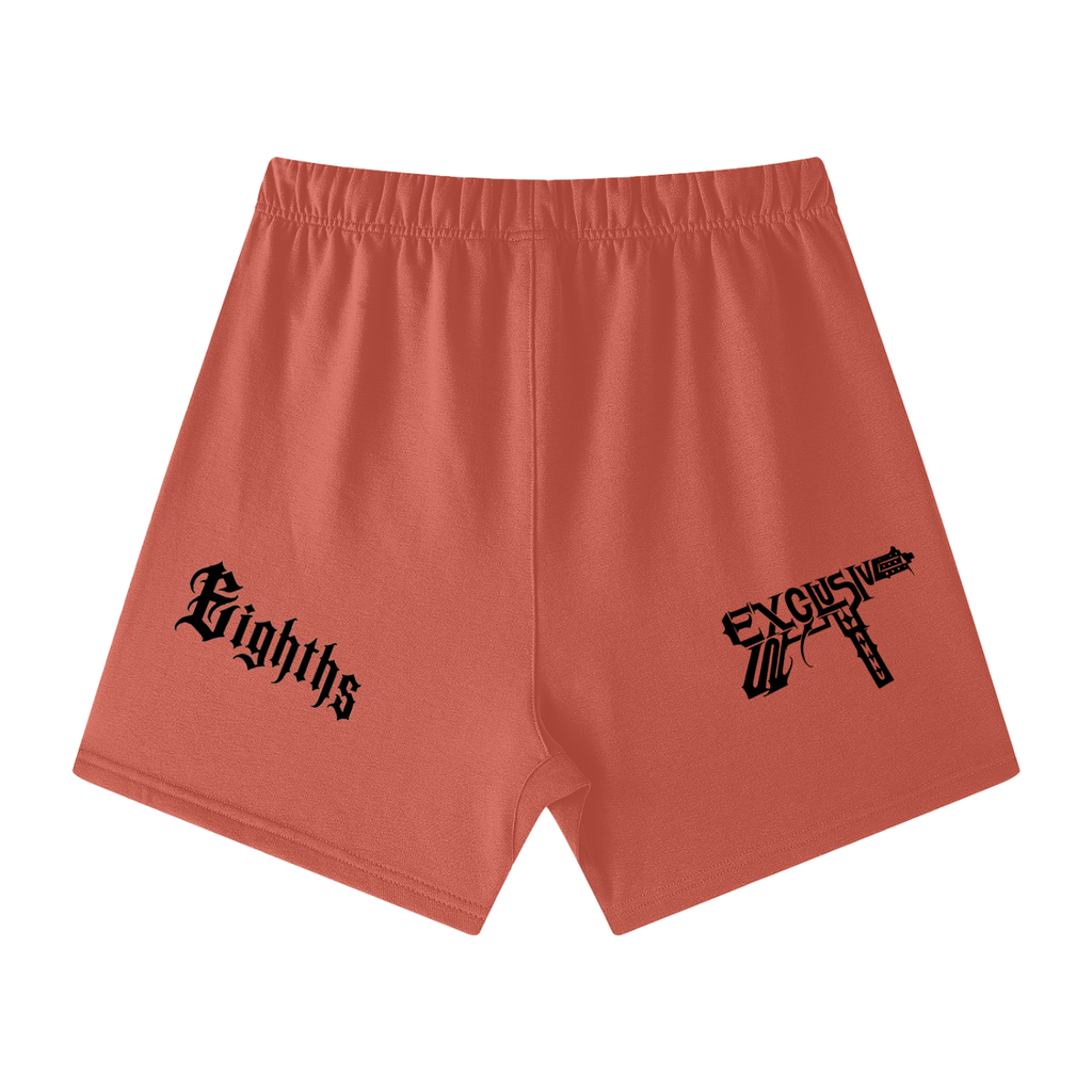 Unisex Earth Tone Loose Fit Cotton Shorts