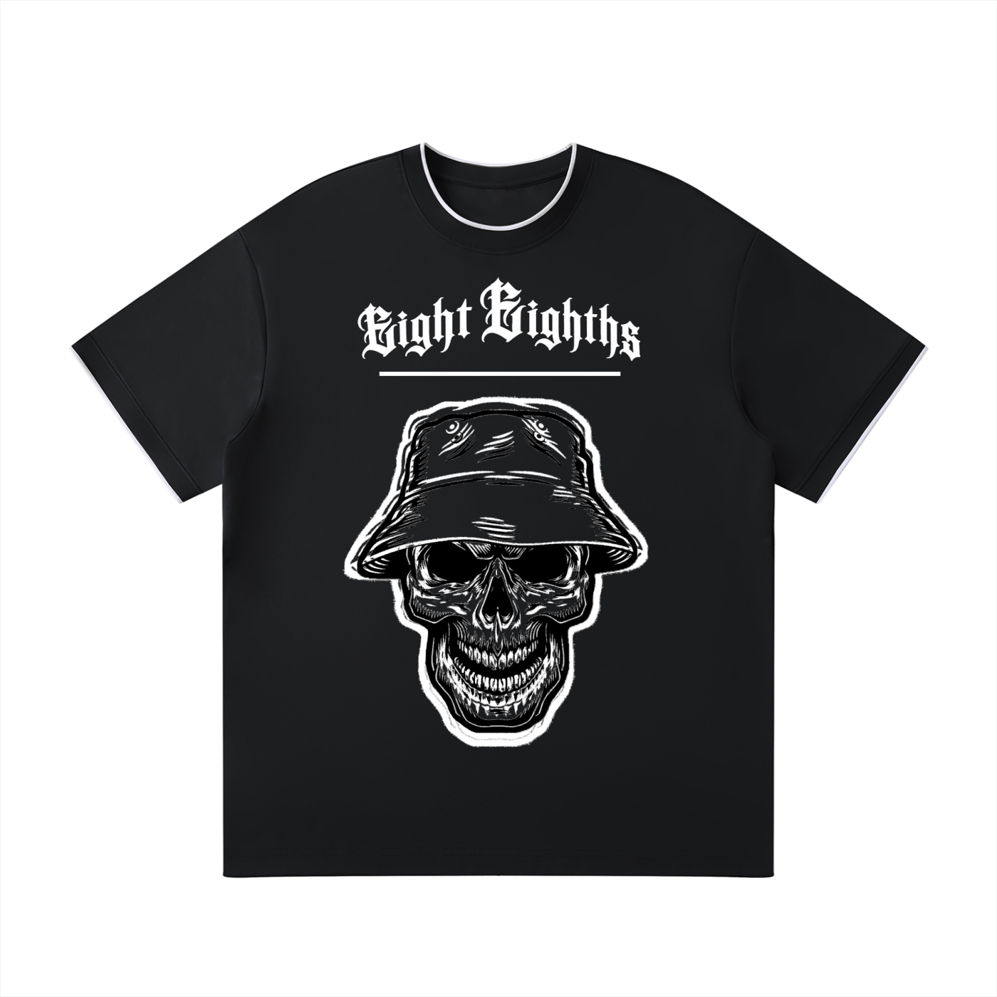 Eight Eighths Graph Tee — Dark