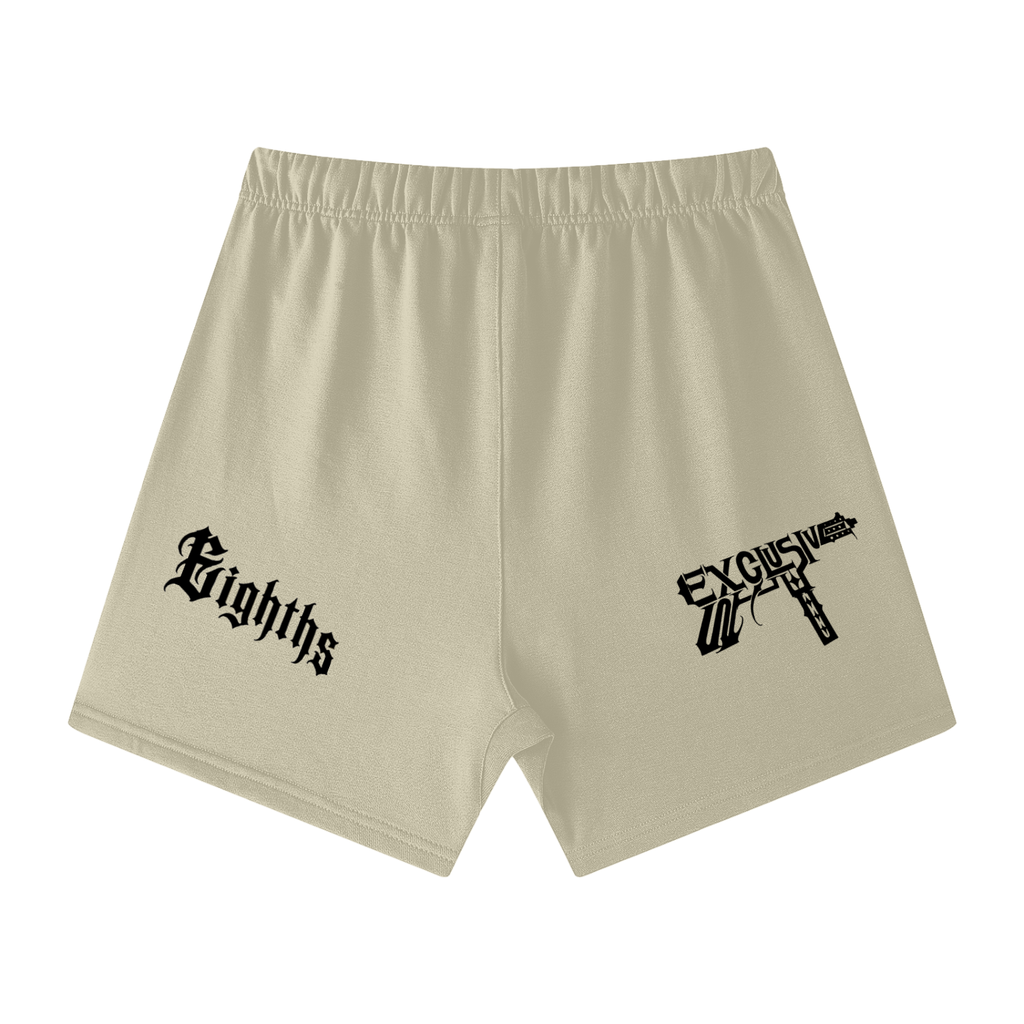 Unisex Earth Tone Loose Fit Cotton Shorts