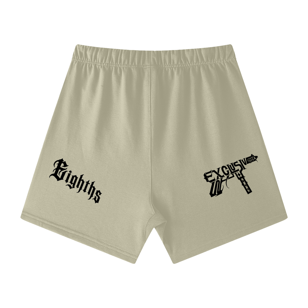 Unisex Earth Tone Loose Fit Cotton Shorts