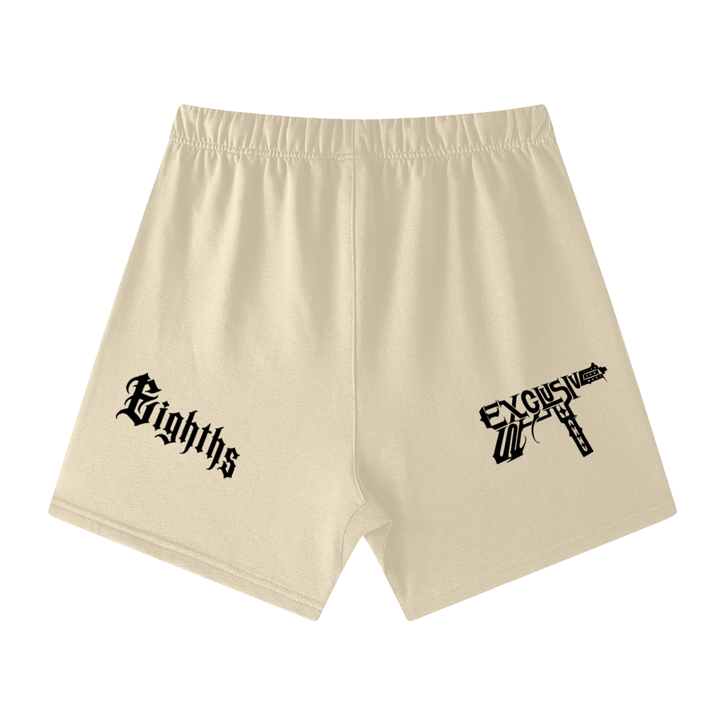 Unisex Earth Tone Loose Fit Cotton Shorts